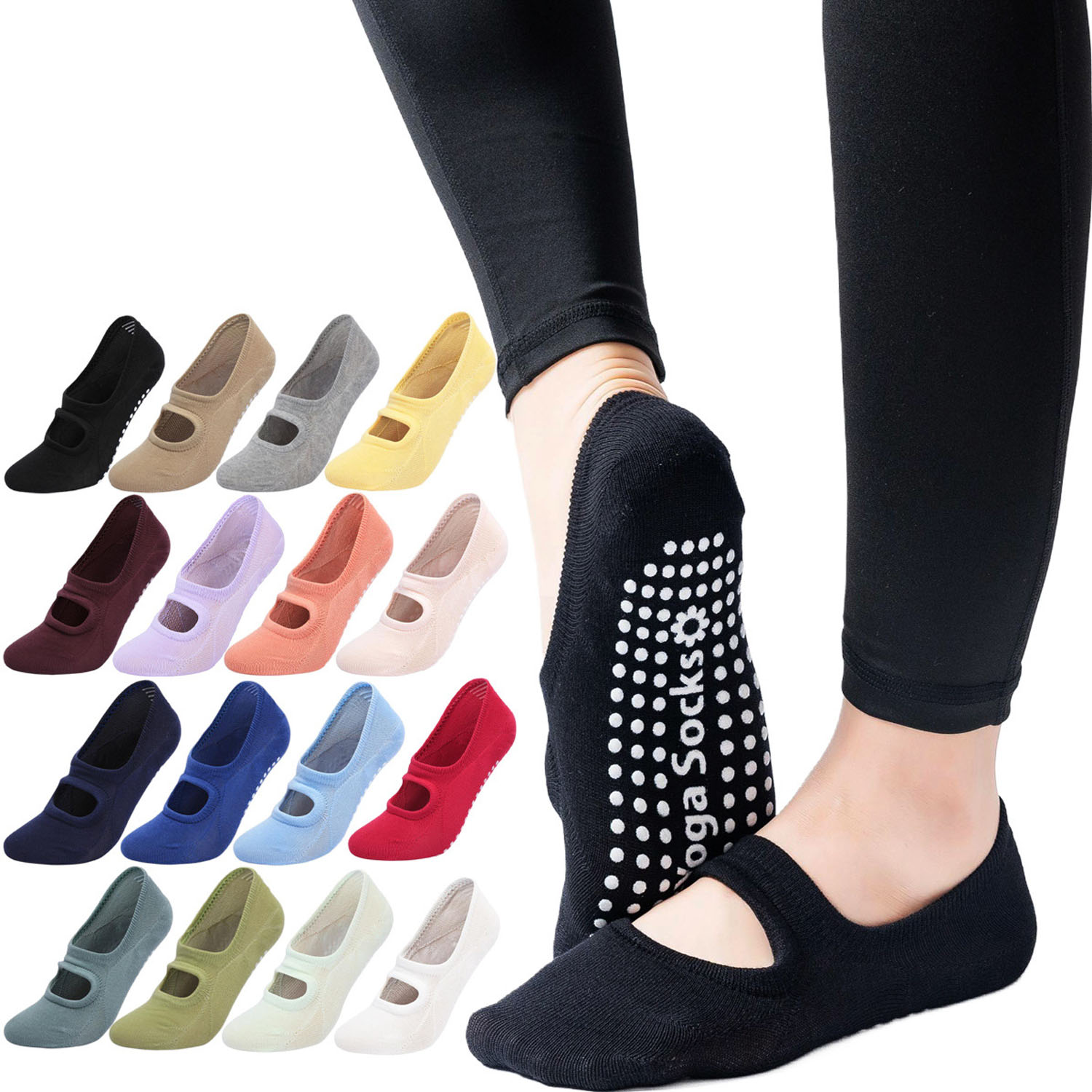 Yoga Fitness Pilates - High Quality Women Yoga Socks Anti-Slip