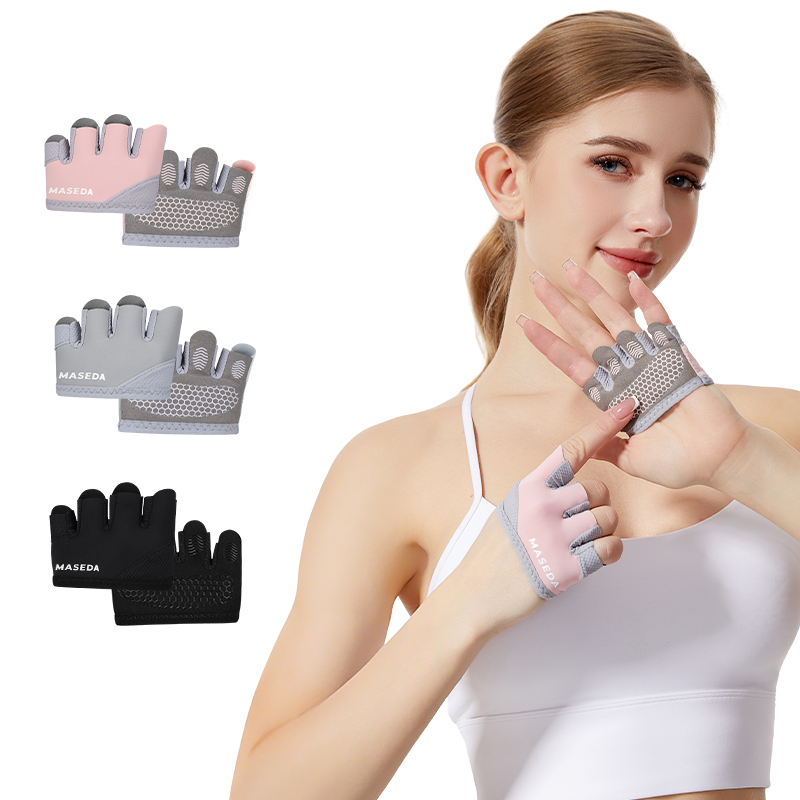 Pair of Fitness Fingerless Glo - Yoga Fitness Pilates 评论和价格