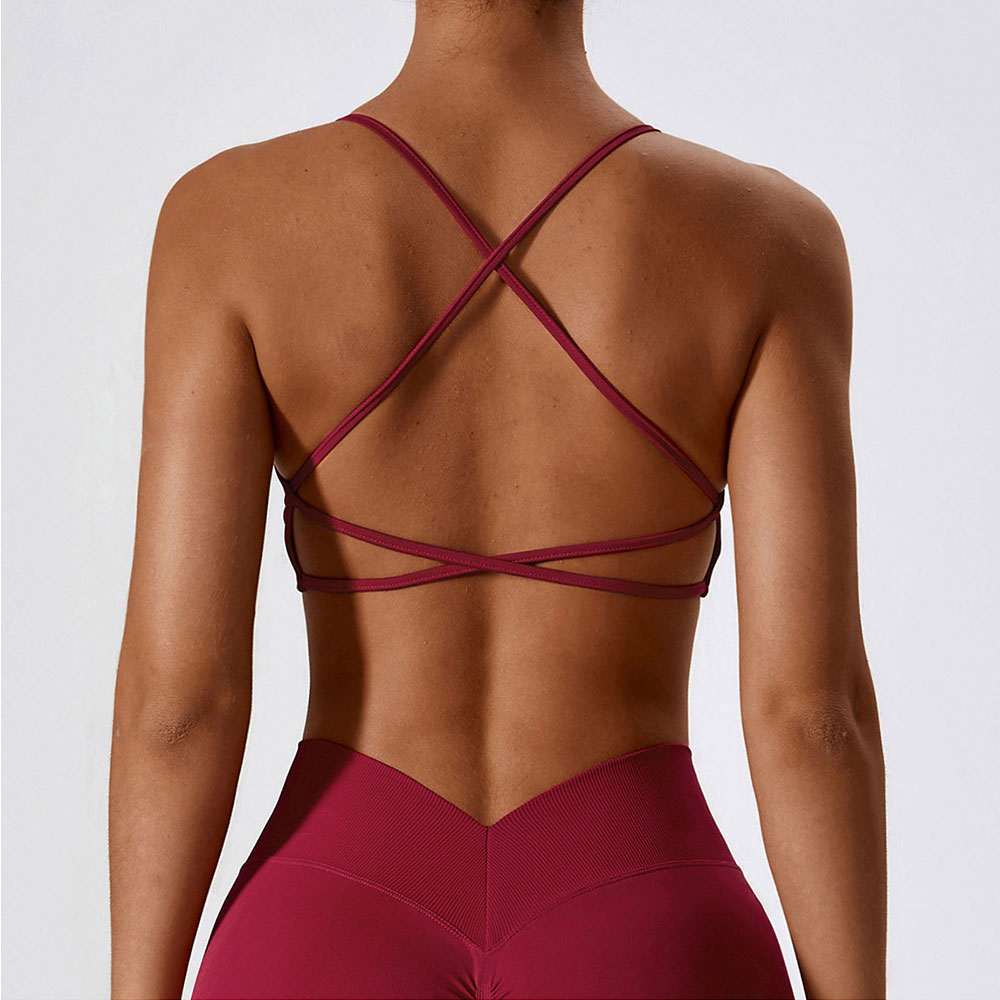 Women Cross Strap Sports Bra W - Yoga Fitness Up 评论和价格