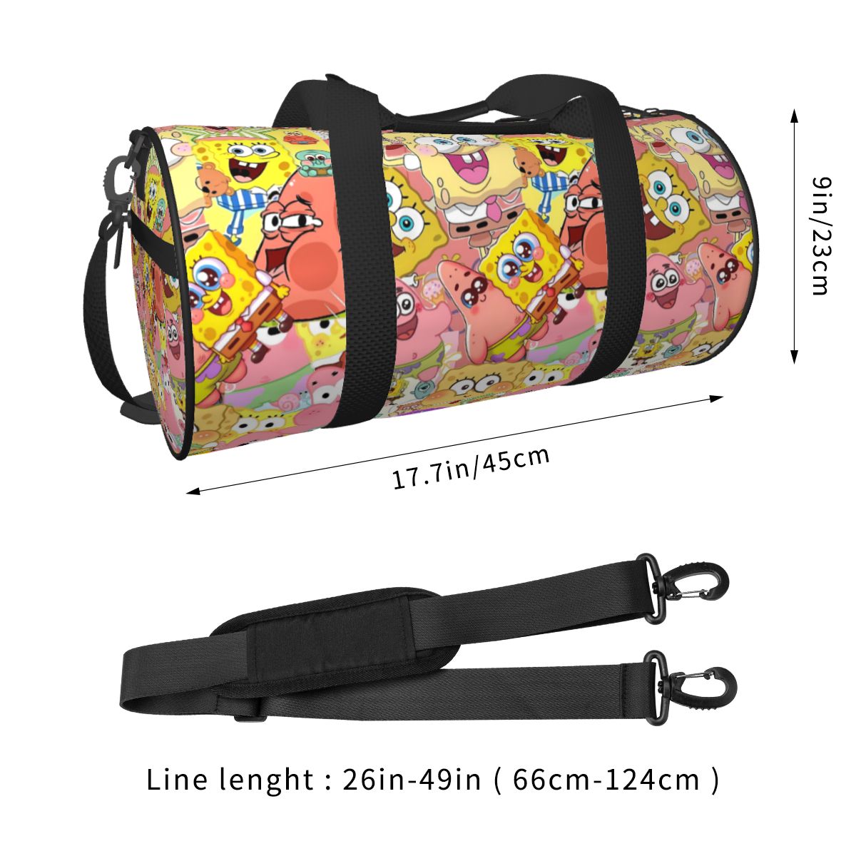 Travel Bag S-SpongeBobed Pink  - Yoga Fitness Group 评论和价格