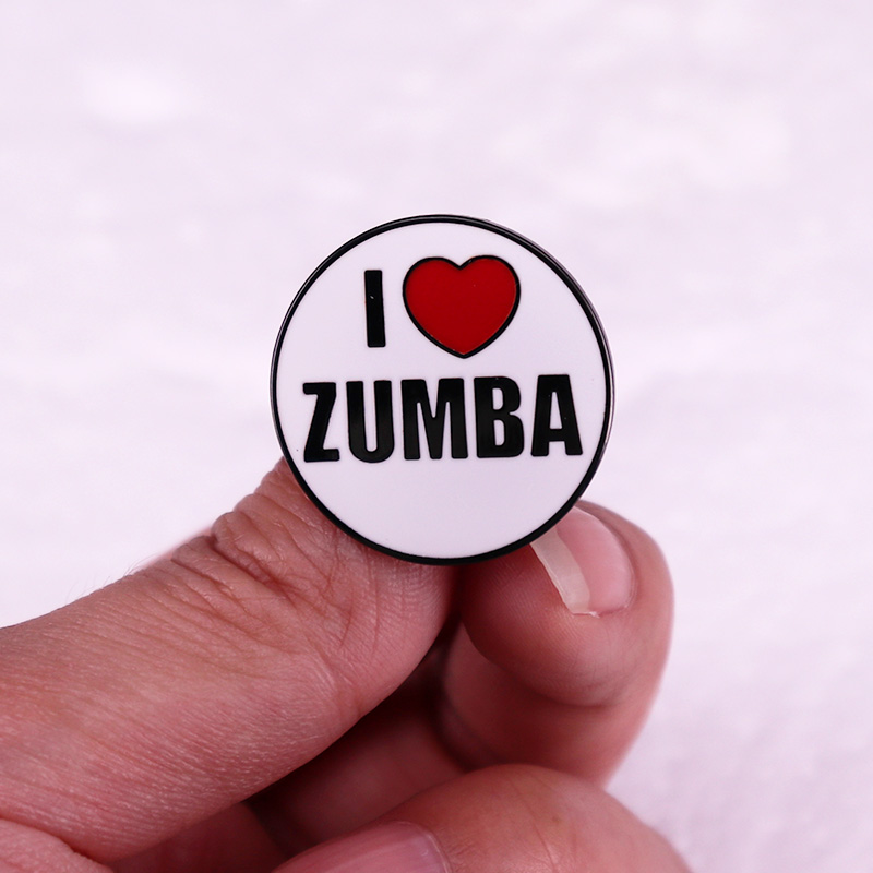 i Love Zumba Enamel Pin fun hi - Zumba & Yoga Fitness By Anushree Pune Reviews 评论和价格